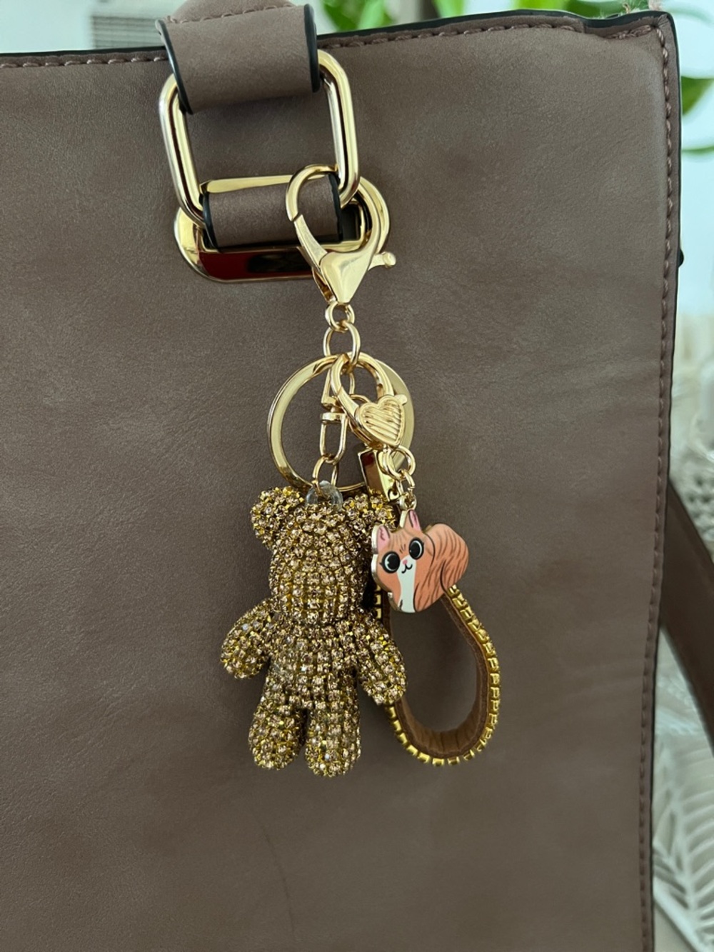 Teddy Bear Keychain with Wrist Strap - Picture 2 of 6